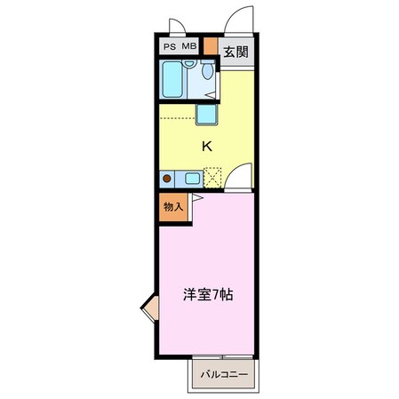 甚目寺駅 徒歩18分 2階の物件間取画像